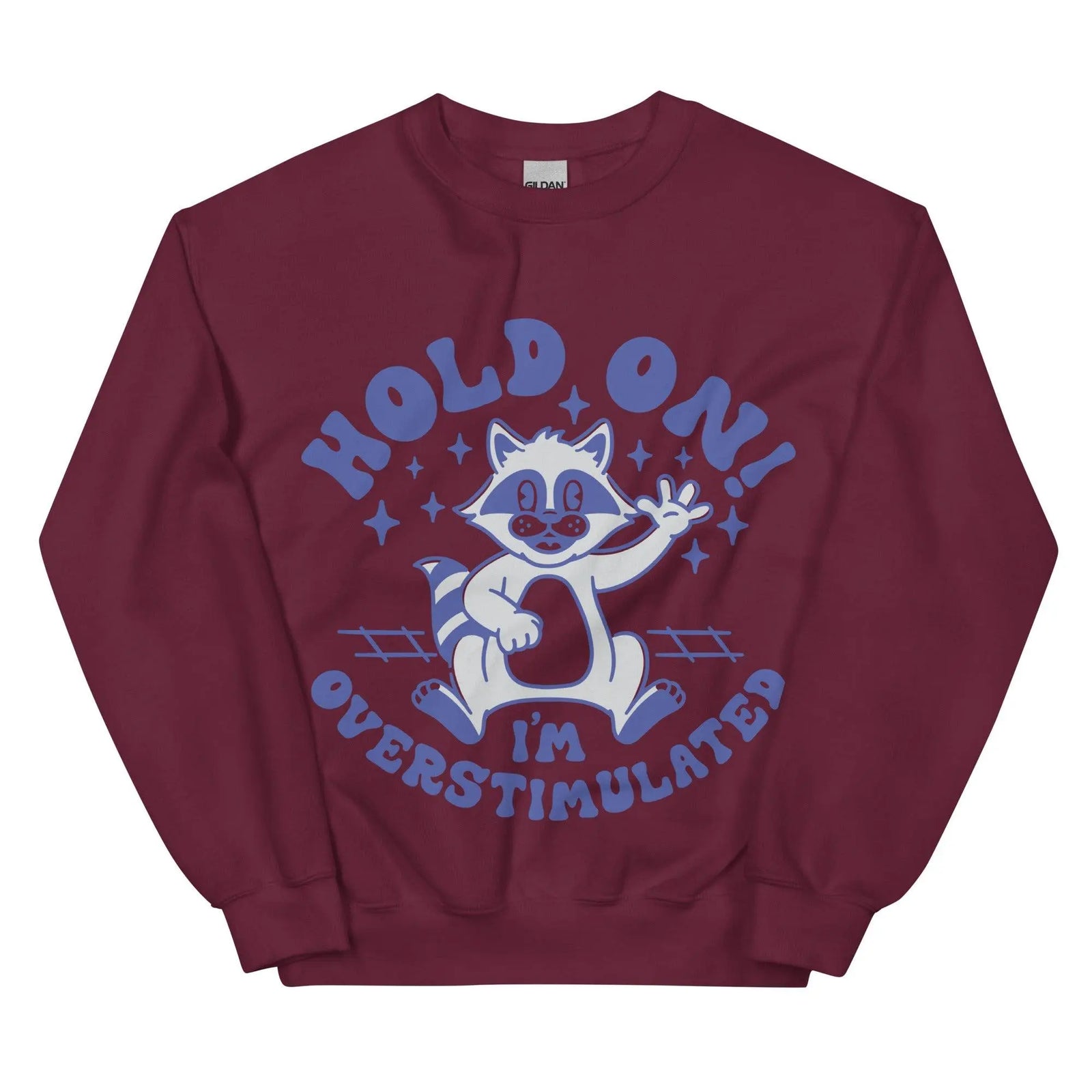 Hold on I'm Overstimulated Sweatshirt - Orbital Clothing
