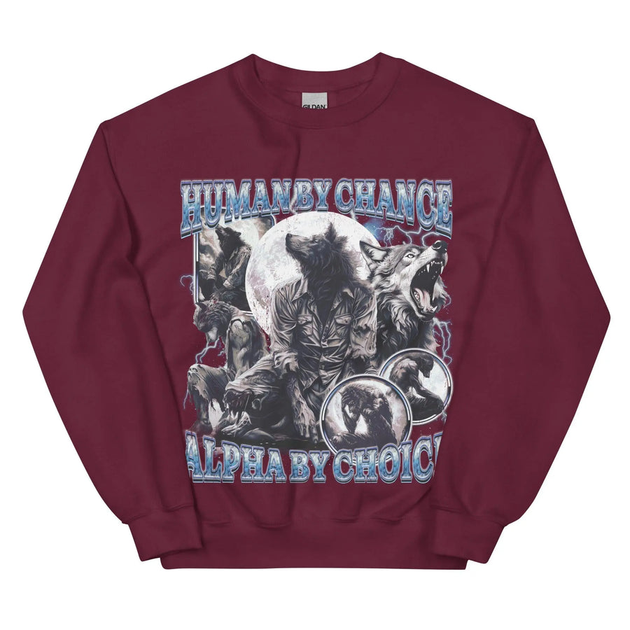 Human by Chance Alpha by Choice Sweatshirt - Orbital Clothing