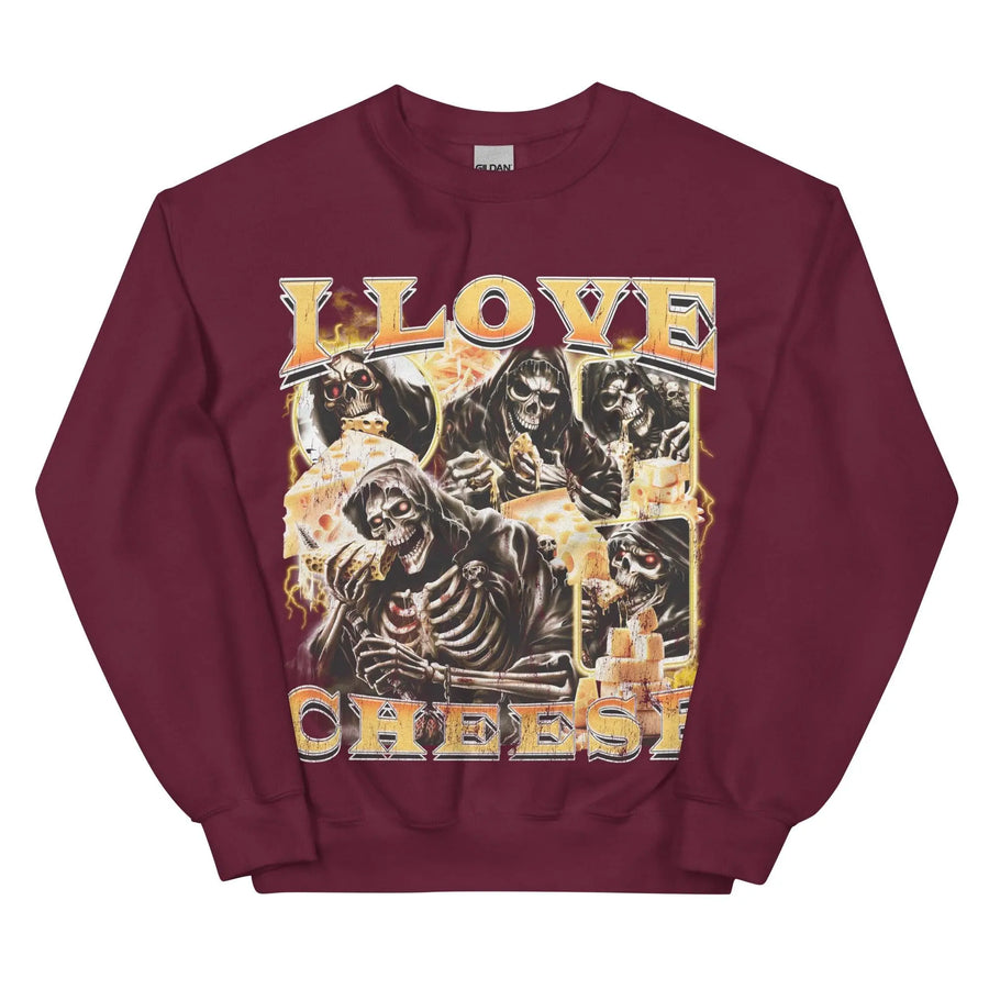 I Love Cheese Sweatshirt - Orbital Clothing