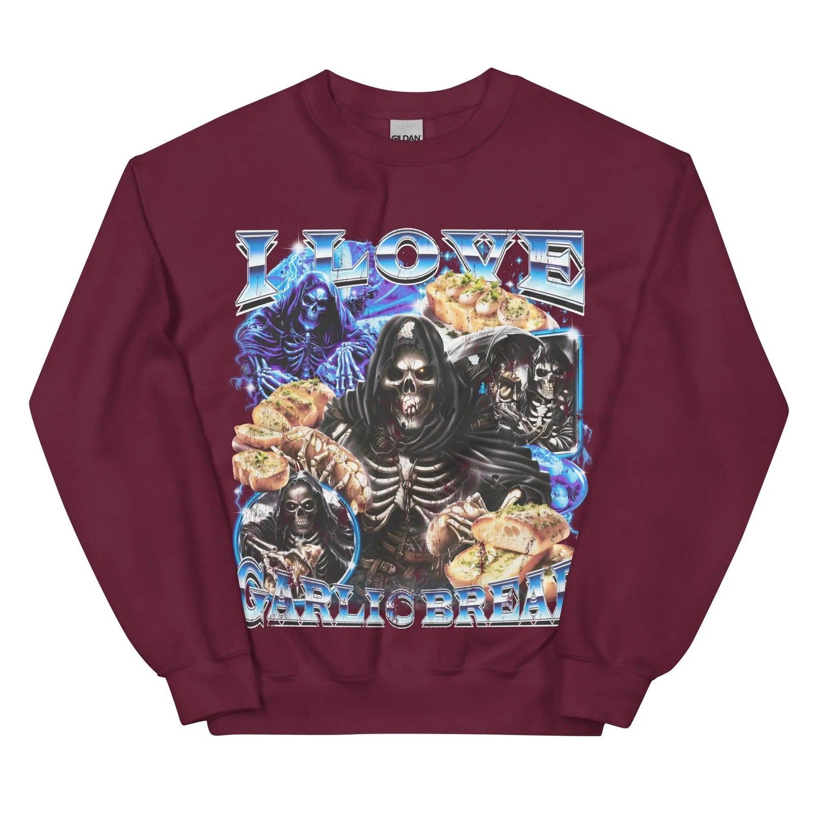 I Love Garlic Bread Sweatshirt - Orbital Clothing