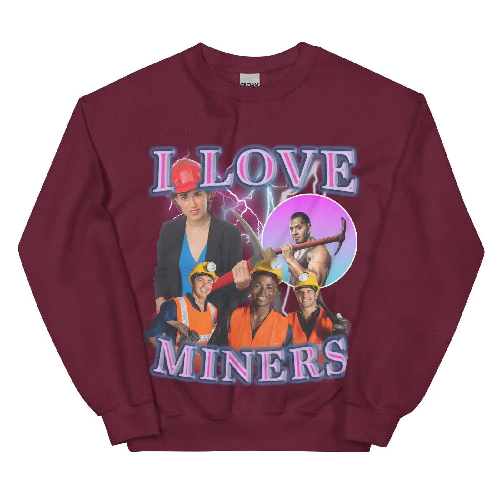 I Love Miners Sweatshirt - Orbital Clothing