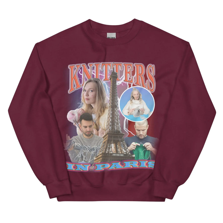 Knitters in Paris Sweatshirt - Orbital Clothing