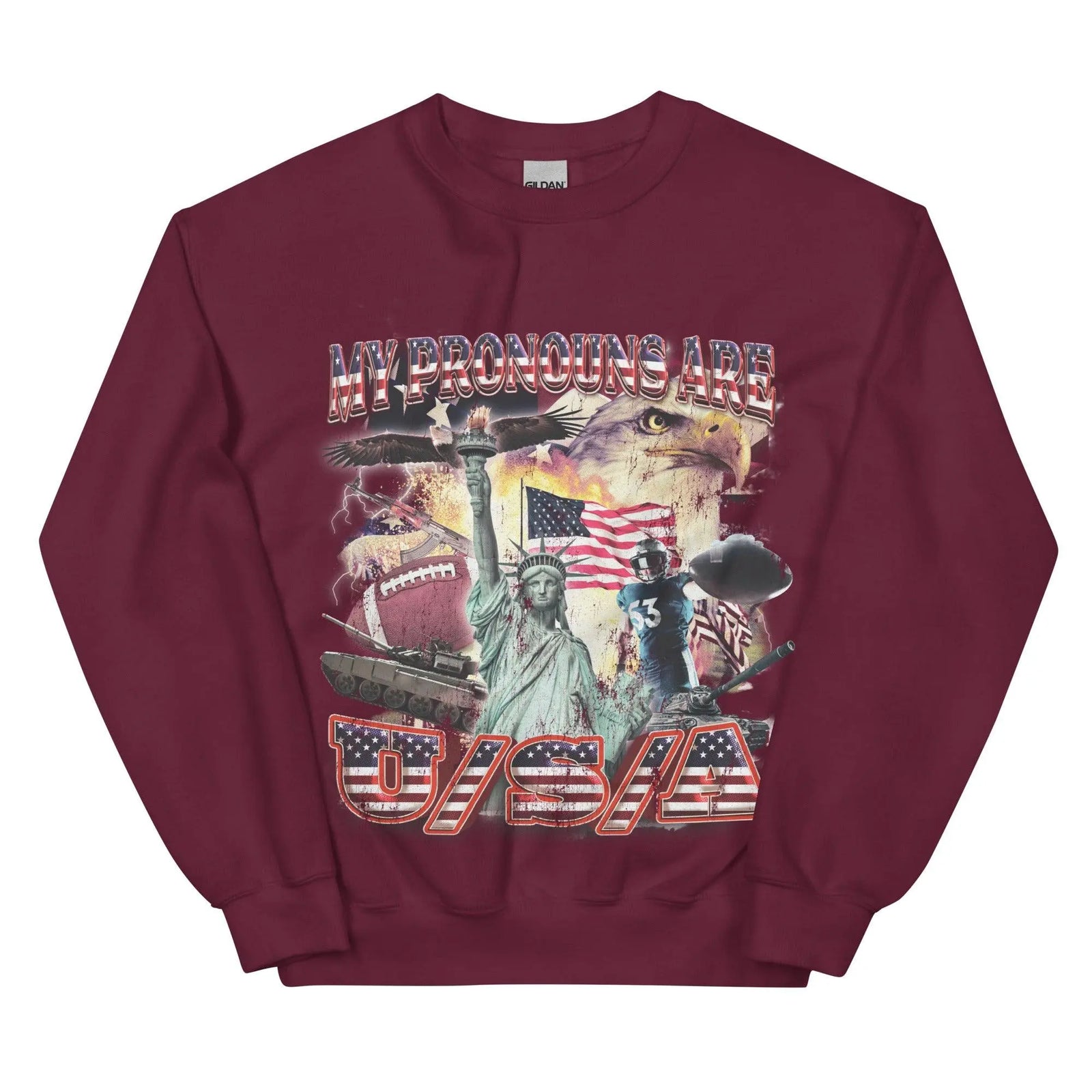 My Pronouns are U/S/A Sweatshirt - Orbital Clothing