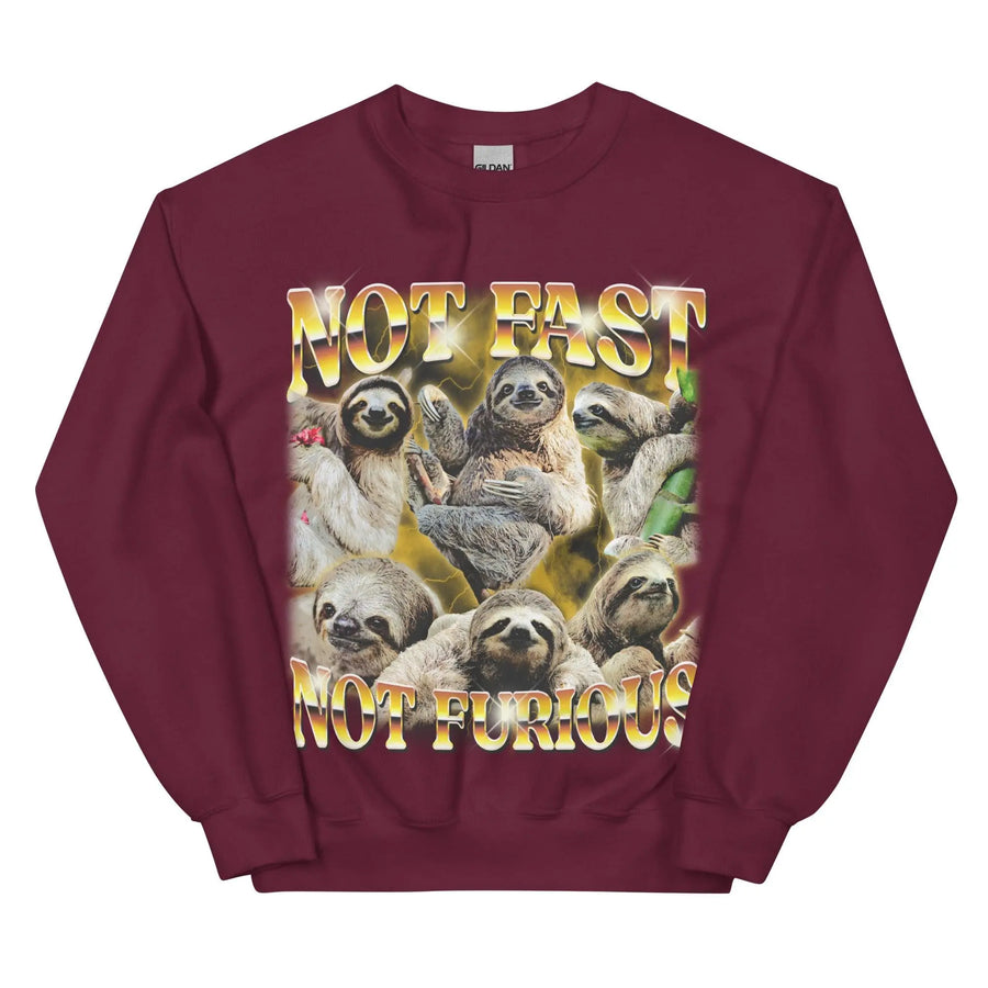 Not Fast Not Furious Sweatshirt - Orbital Clothing