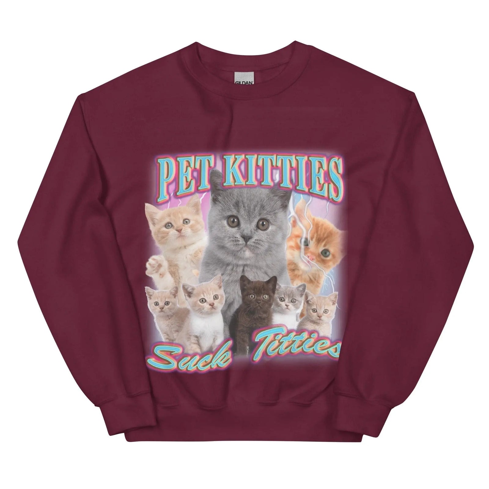 Pet Kitties Suck Titties Sweatshirt - Orbital Clothing
