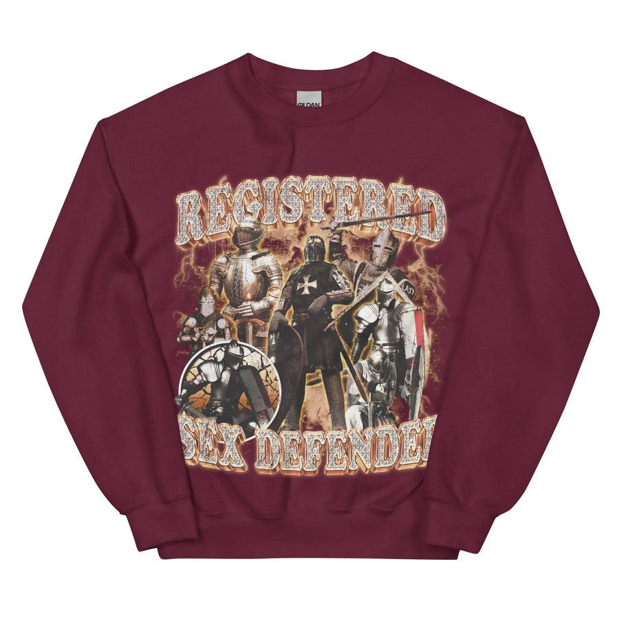 Registerd Sex Defender Sweatshirt - Orbital Clothing