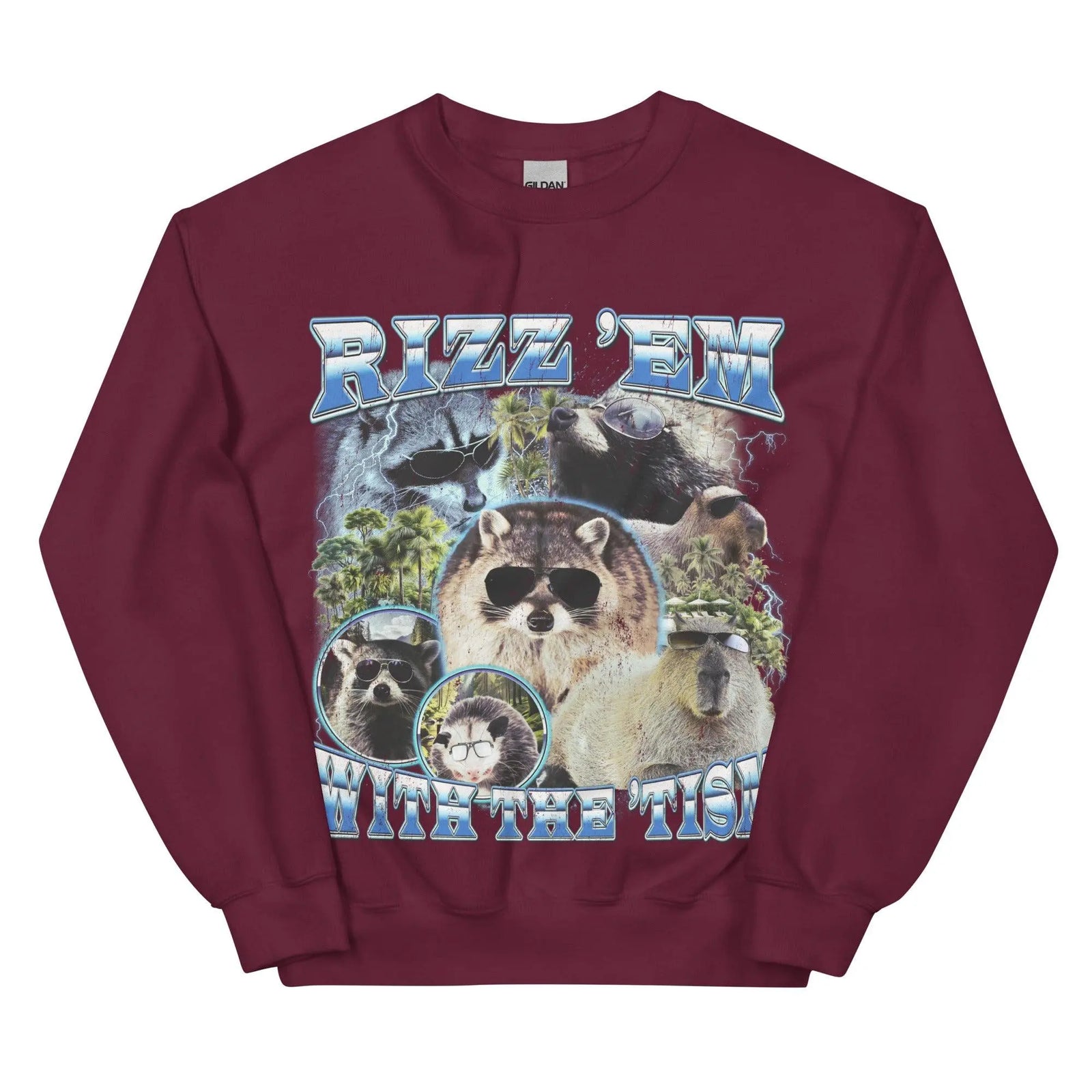 Rizz 'em with the 'tism Sweatshirt - Orbital Clothing