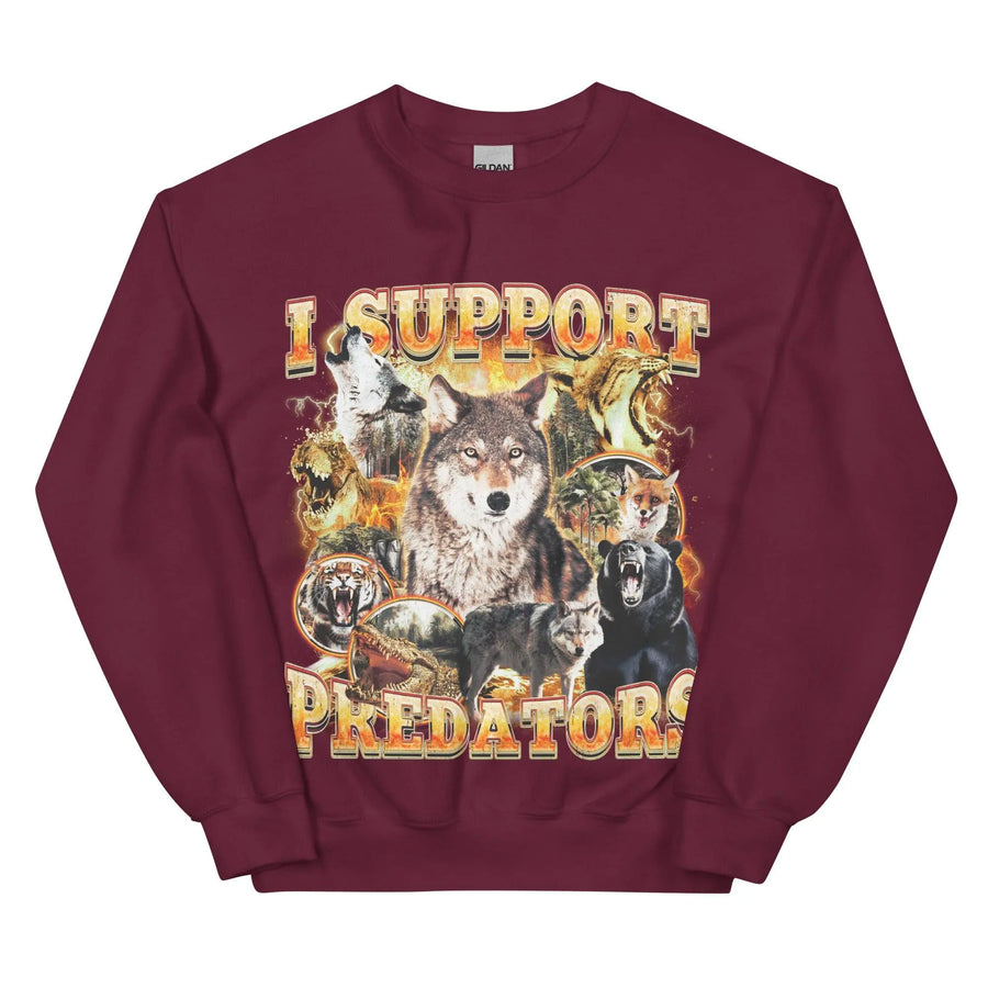 I Support Predators Sweatshirt - Orbital Clothing