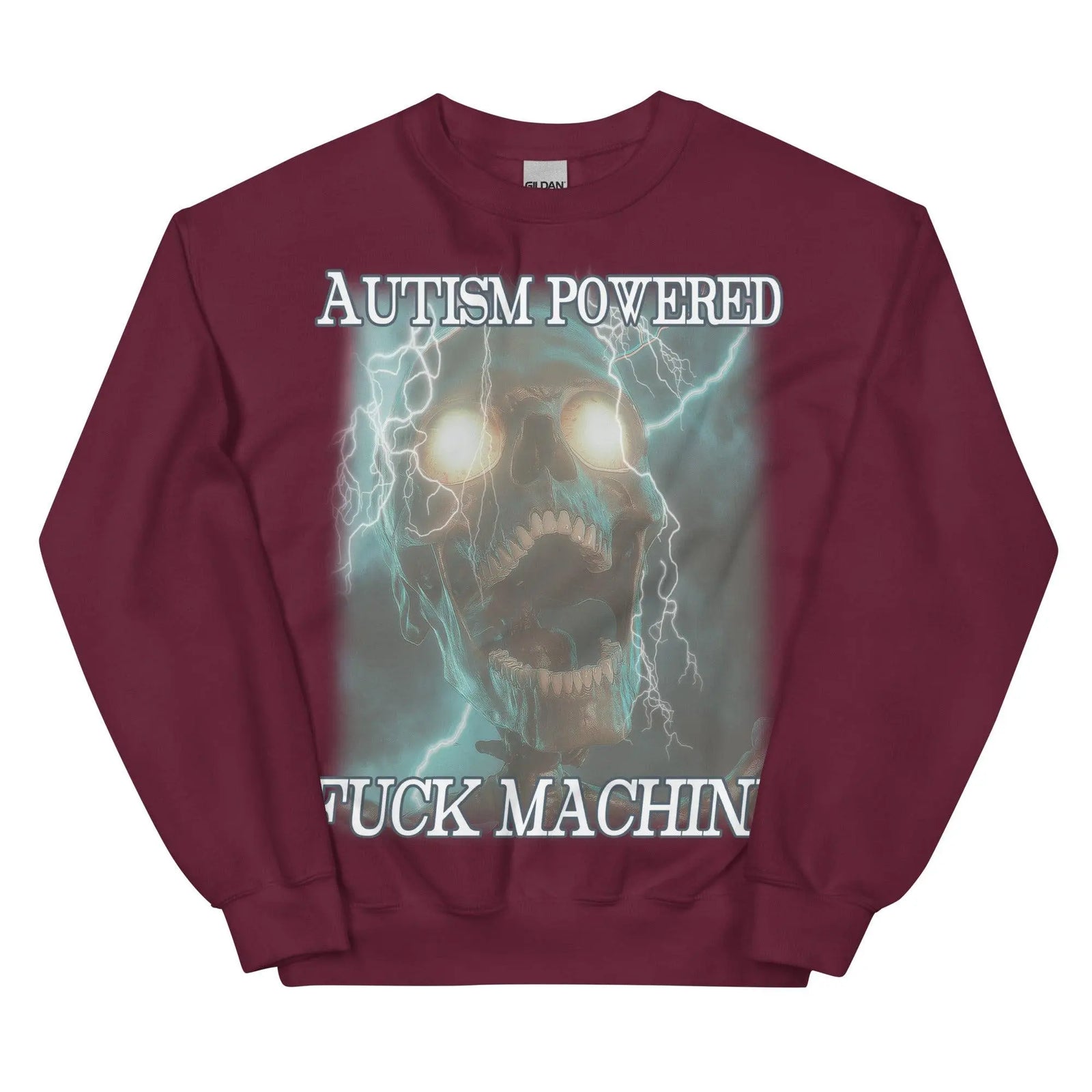 Autism Powered Fuck Machine Sweatshirt - Orbital Clothing