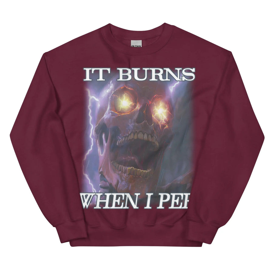 It Burns When I Pee Sweatshirt - Orbital Clothing