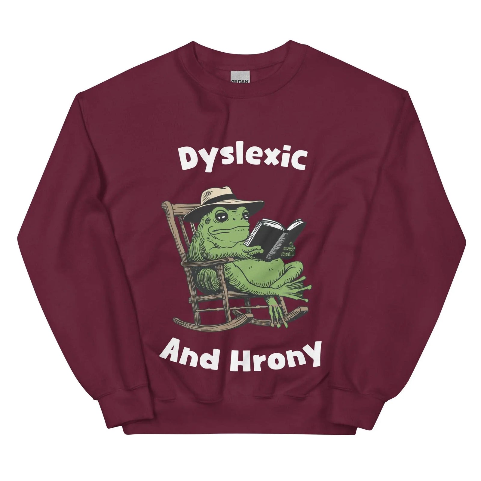 Dyslexic and Hrony sweatshirt - Orbital Clothing