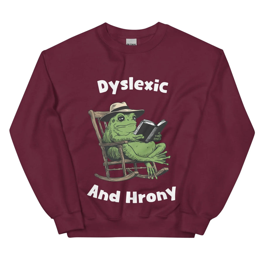Dyslexic and Hrony sweatshirt - Orbital Clothing