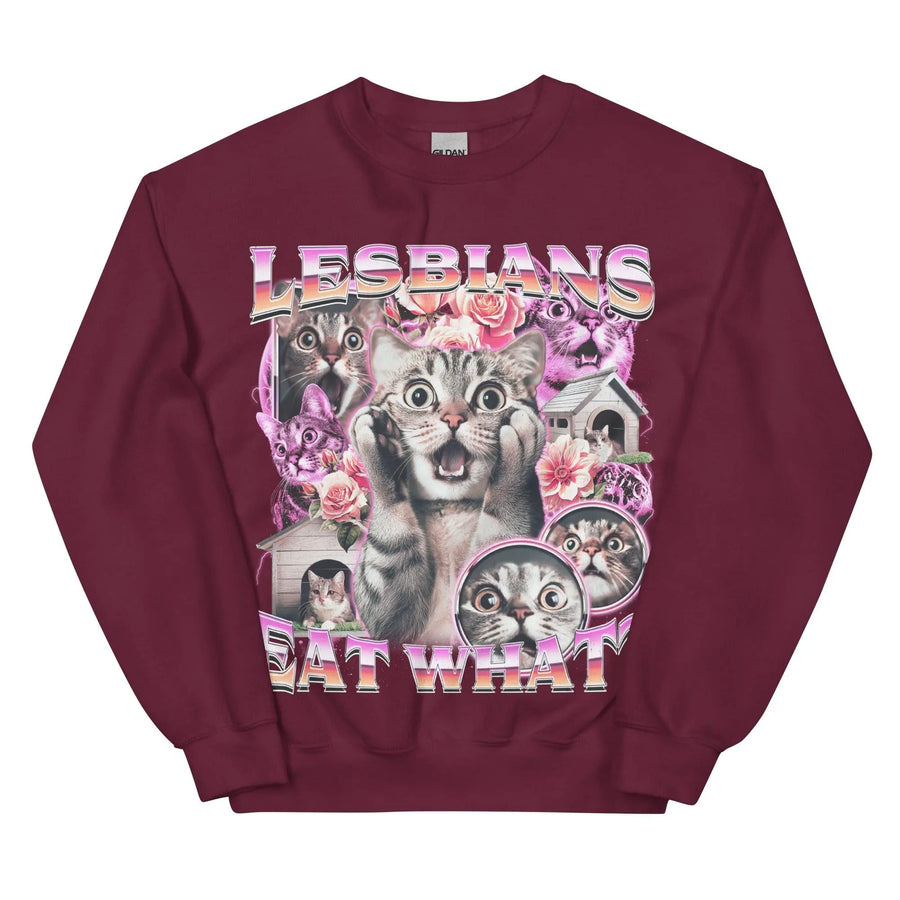 Lesbians Eat What sweatshirt - Orbital Clothing