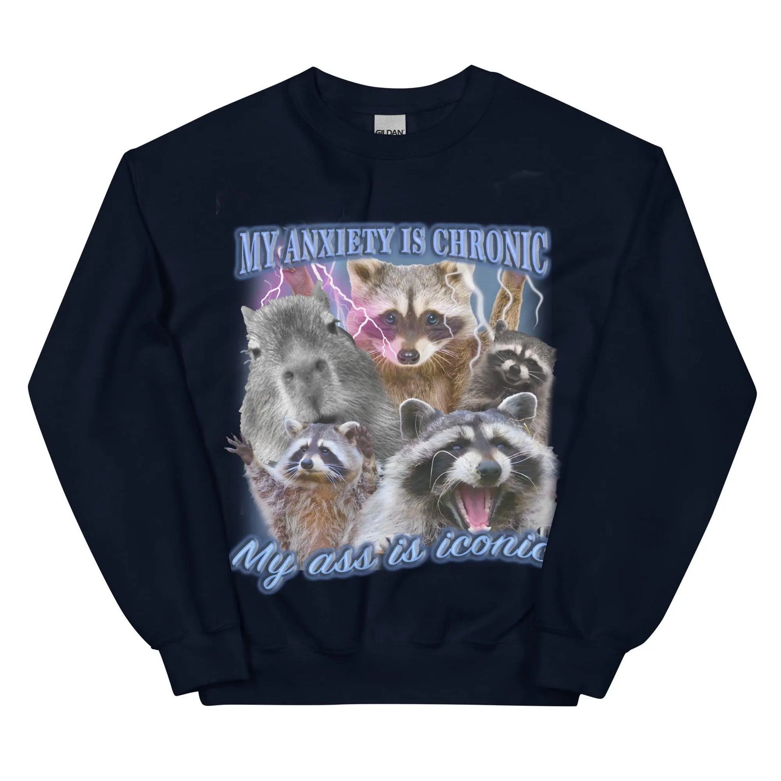 Anxiety Chronic Ass Iconic Sweatshirt - Orbital Clothing