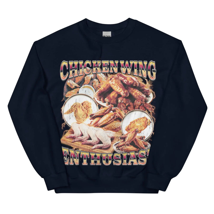 Chicken Wing Enthusiast Sweatshirt - Orbital Clothing