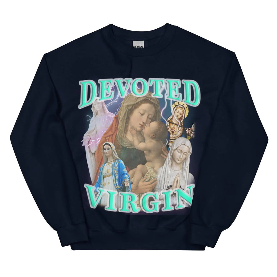 Devoted Virgin Sweatshirt - Orbital Clothing