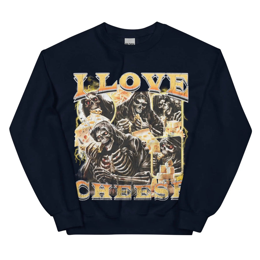 I Love Cheese Sweatshirt - Orbital Clothing
