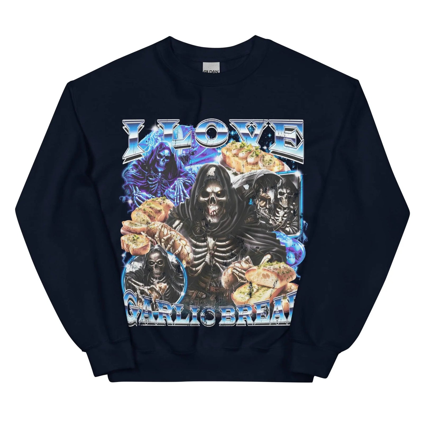 I Love Garlic Bread Sweatshirt - Orbital Clothing