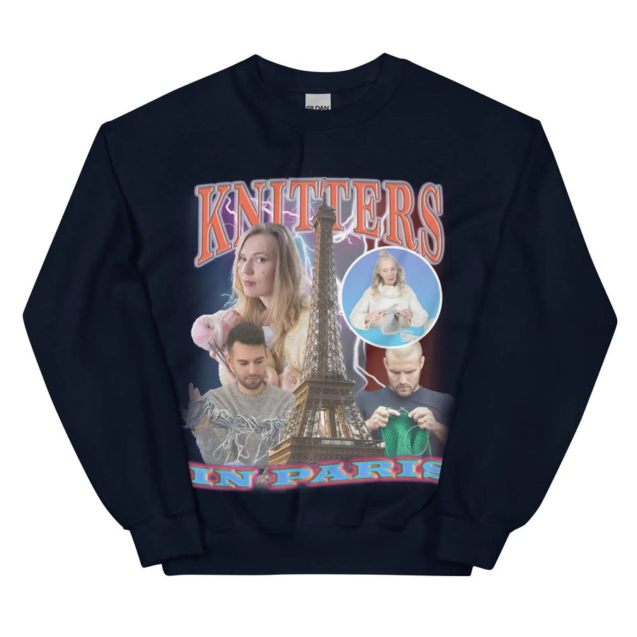 Knitters in Paris Sweatshirt - Orbital Clothing