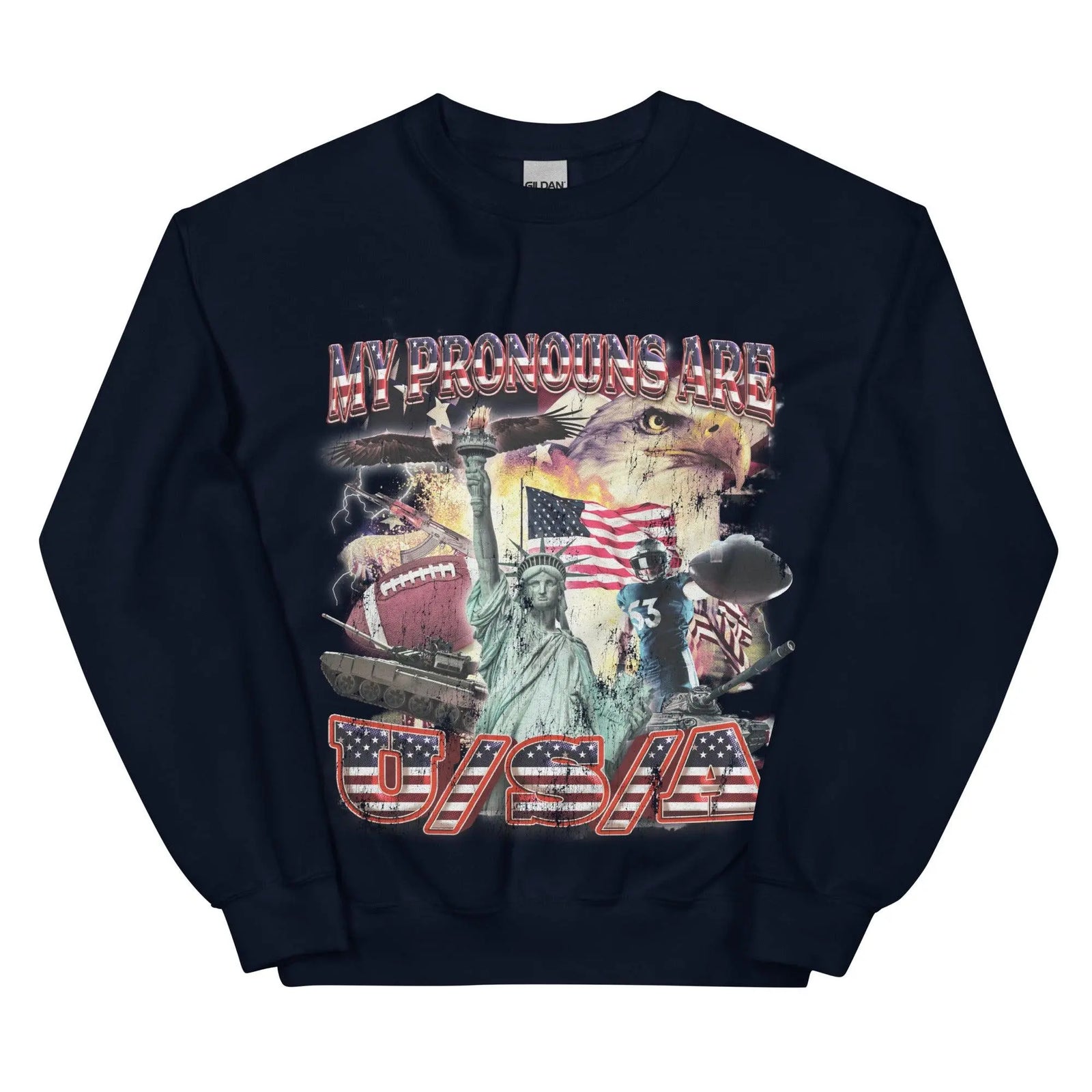 My Pronouns are U/S/A Sweatshirt - Orbital Clothing