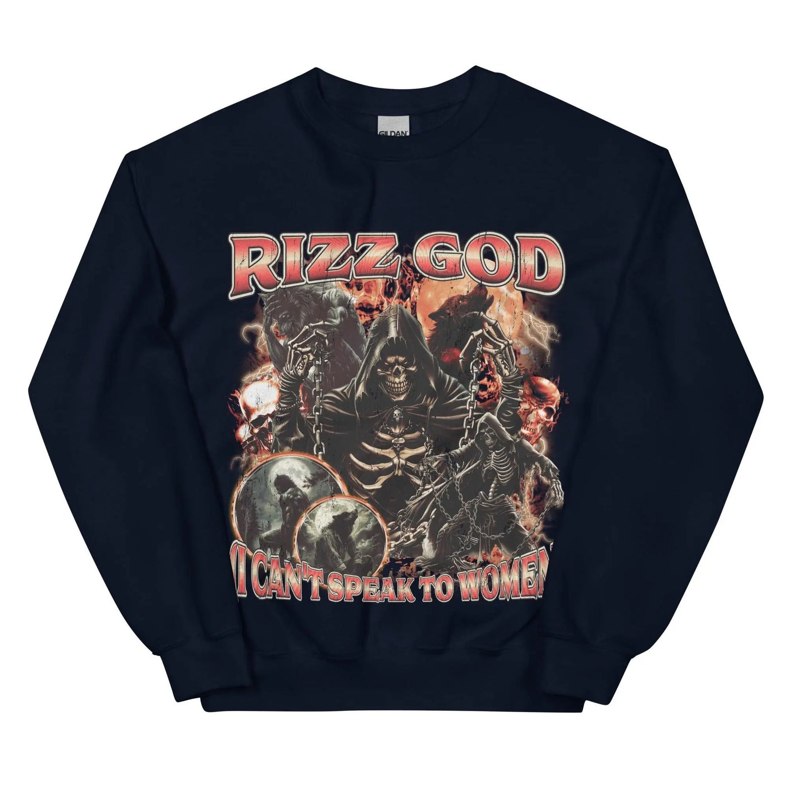 Rizz God (I can't speak to women) Sweatshirt - Orbital Clothing