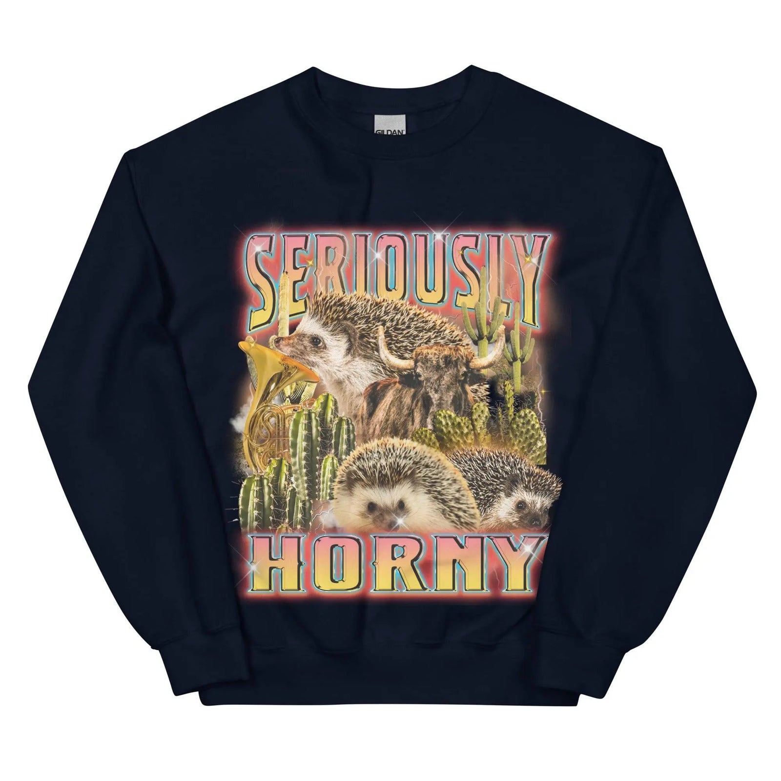 Seriously Horny Sweatshirt - Orbital Clothing