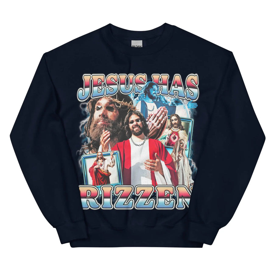 Jesus Has Rizzen (Updated Design) Sweatshirt - Orbital Clothing