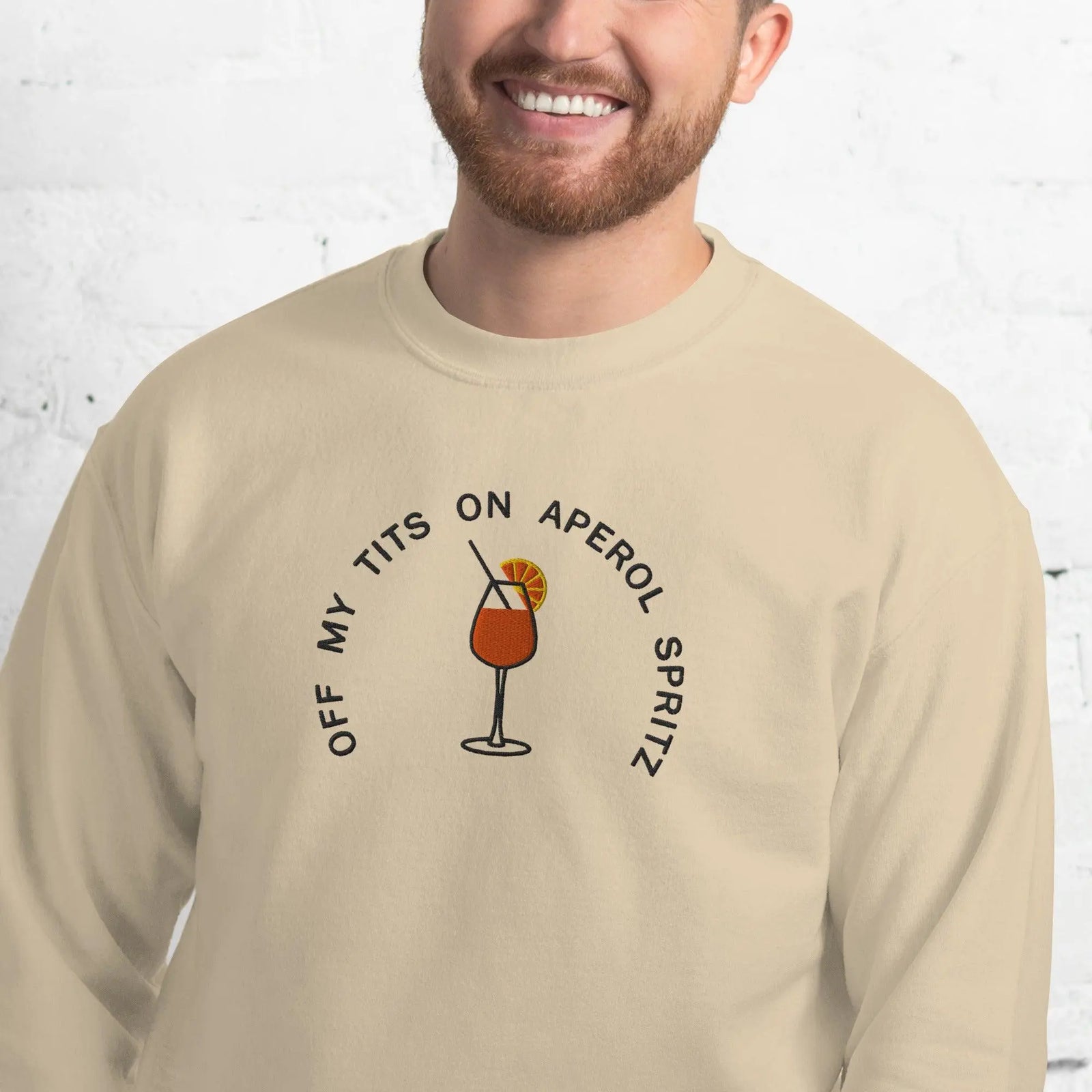 Off My Tits on Aperol Spritz Sweatshirt - Orbital Clothing