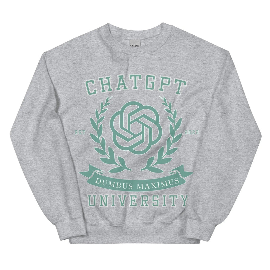 Chat GPT University sweatshirt - Orbital Clothing