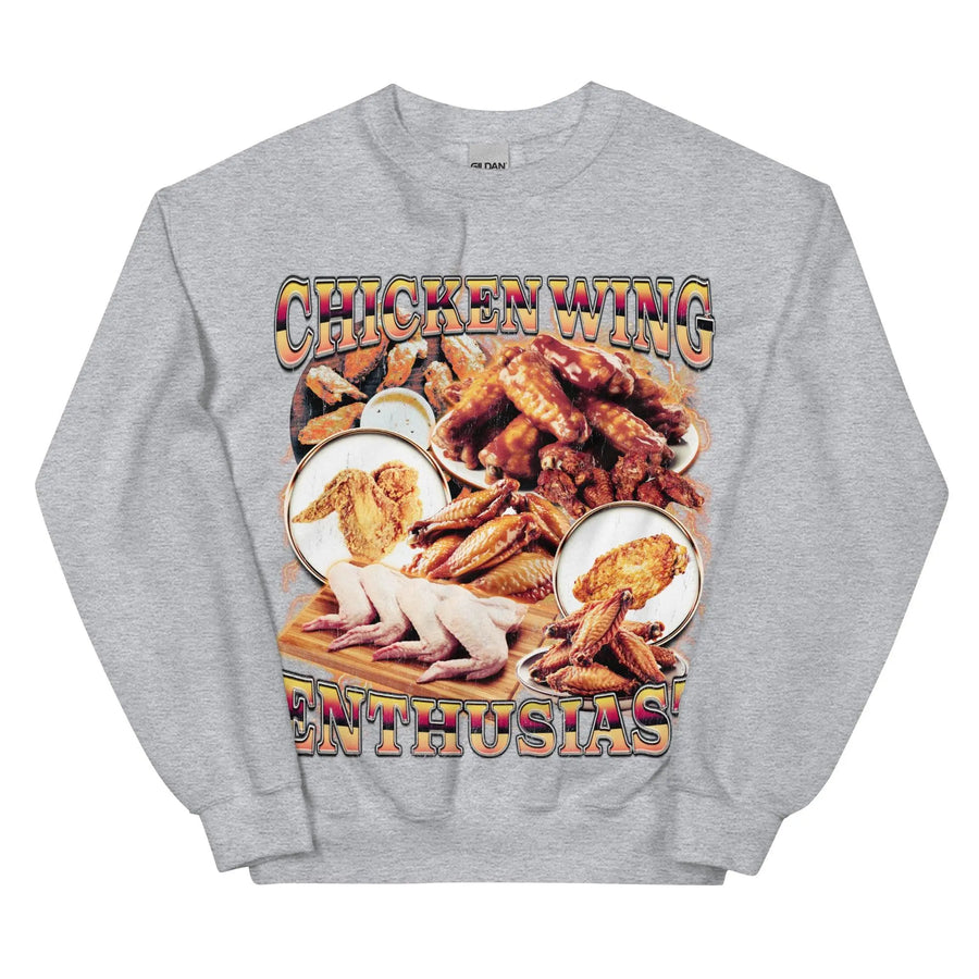 Chicken Wing Enthusiast Sweatshirt - Orbital Clothing