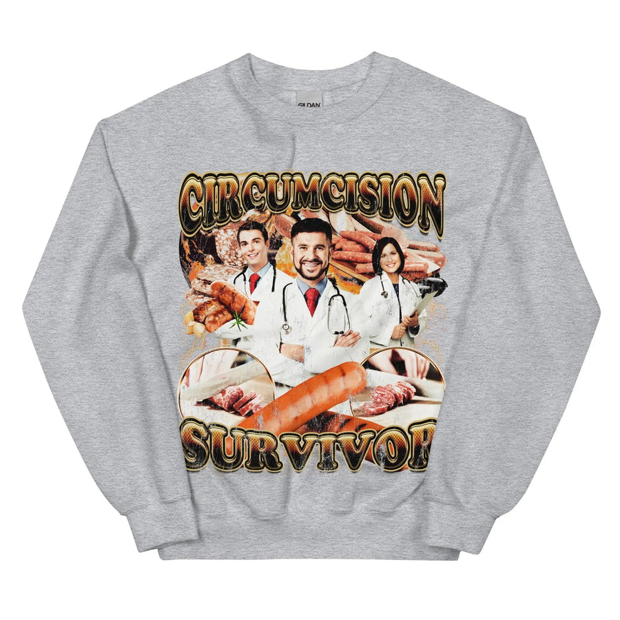 Circumcision Survivor Sweatshirt - Orbital Clothing