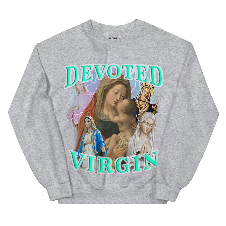 Devoted Virgin Sweatshirt - Orbital Clothing