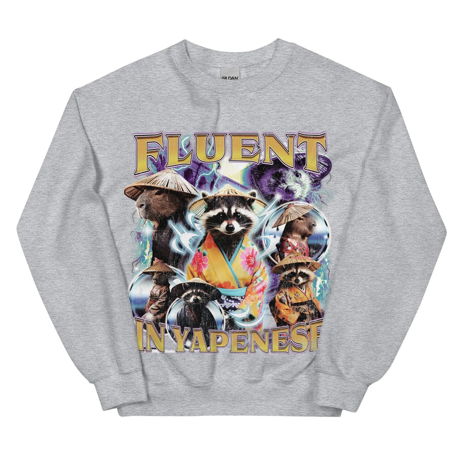 Fluent in Yapenese Sweatshirt - Orbital Clothing