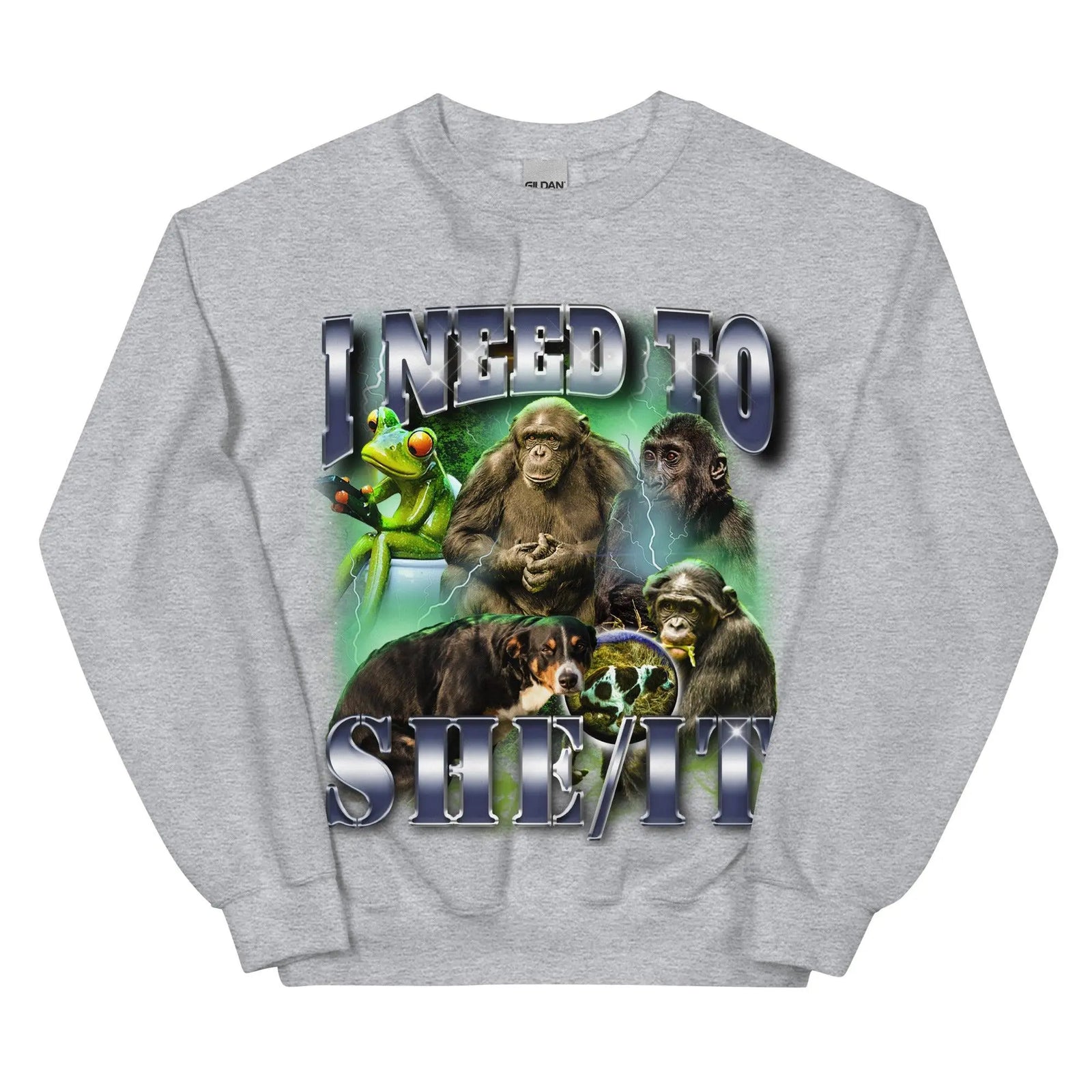 I Need To She/It Sweatshirt - Orbital Clothing