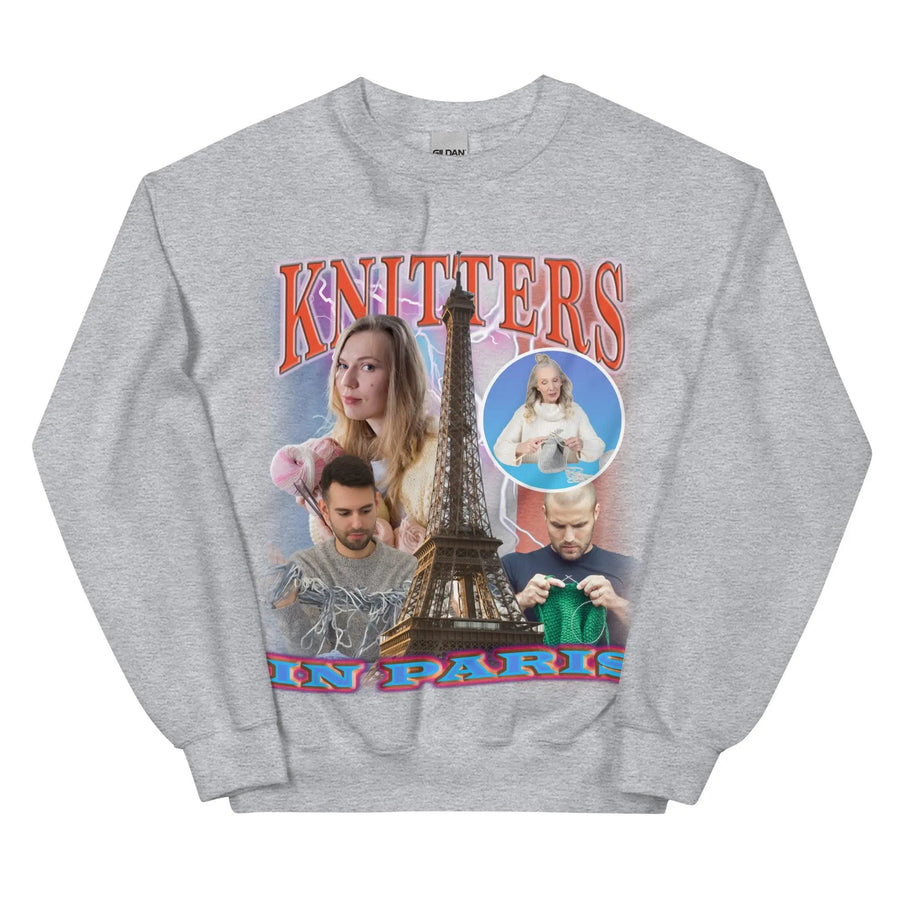 Knitters in Paris Sweatshirt - Orbital Clothing