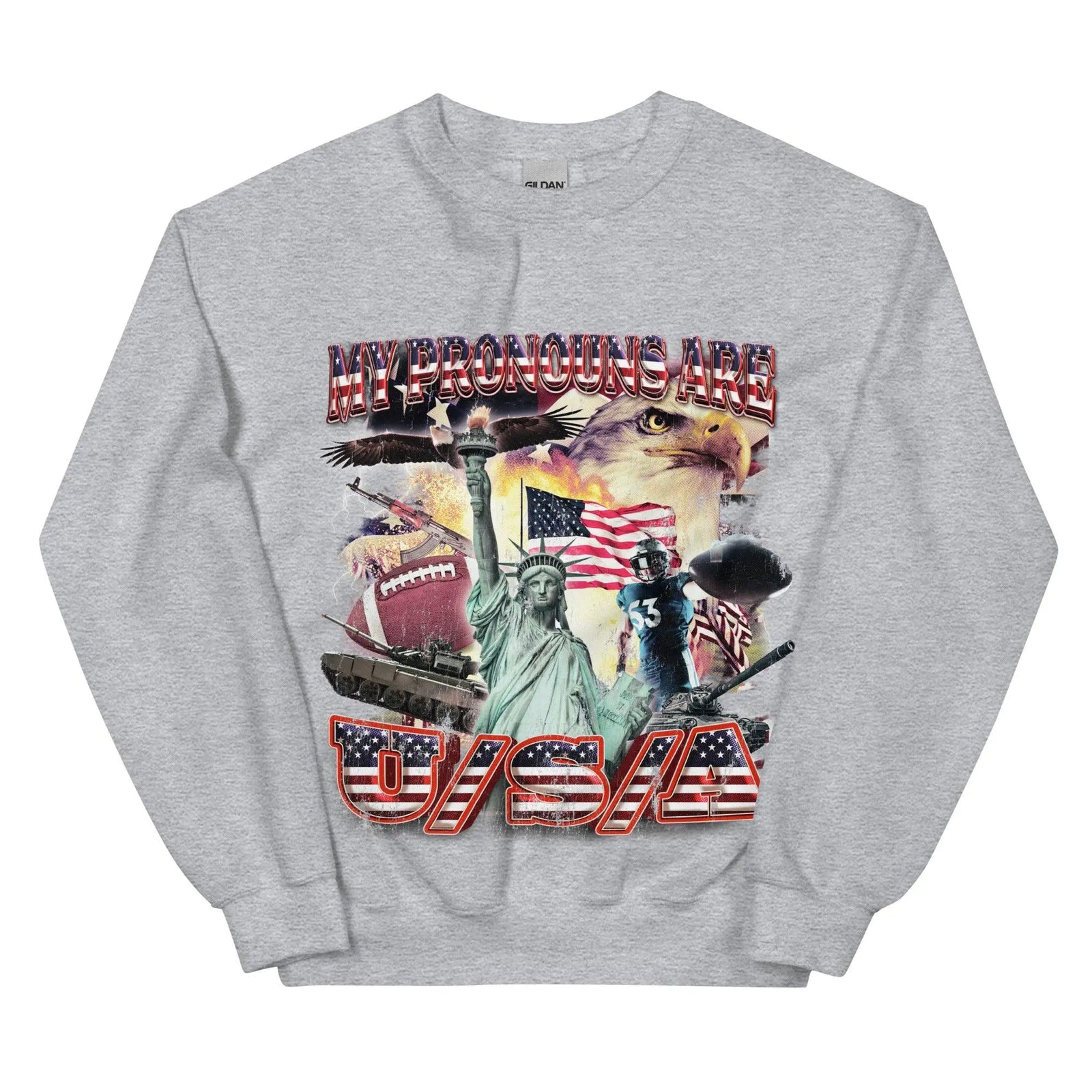 My Pronouns are U/S/A Sweatshirt - Orbital Clothing