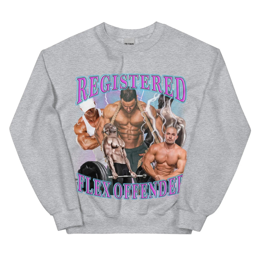 Registered Flex Offender Sweatshirt - Orbital Clothing