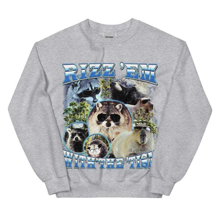 Rizz 'em with the 'tism Sweatshirt - Orbital Clothing