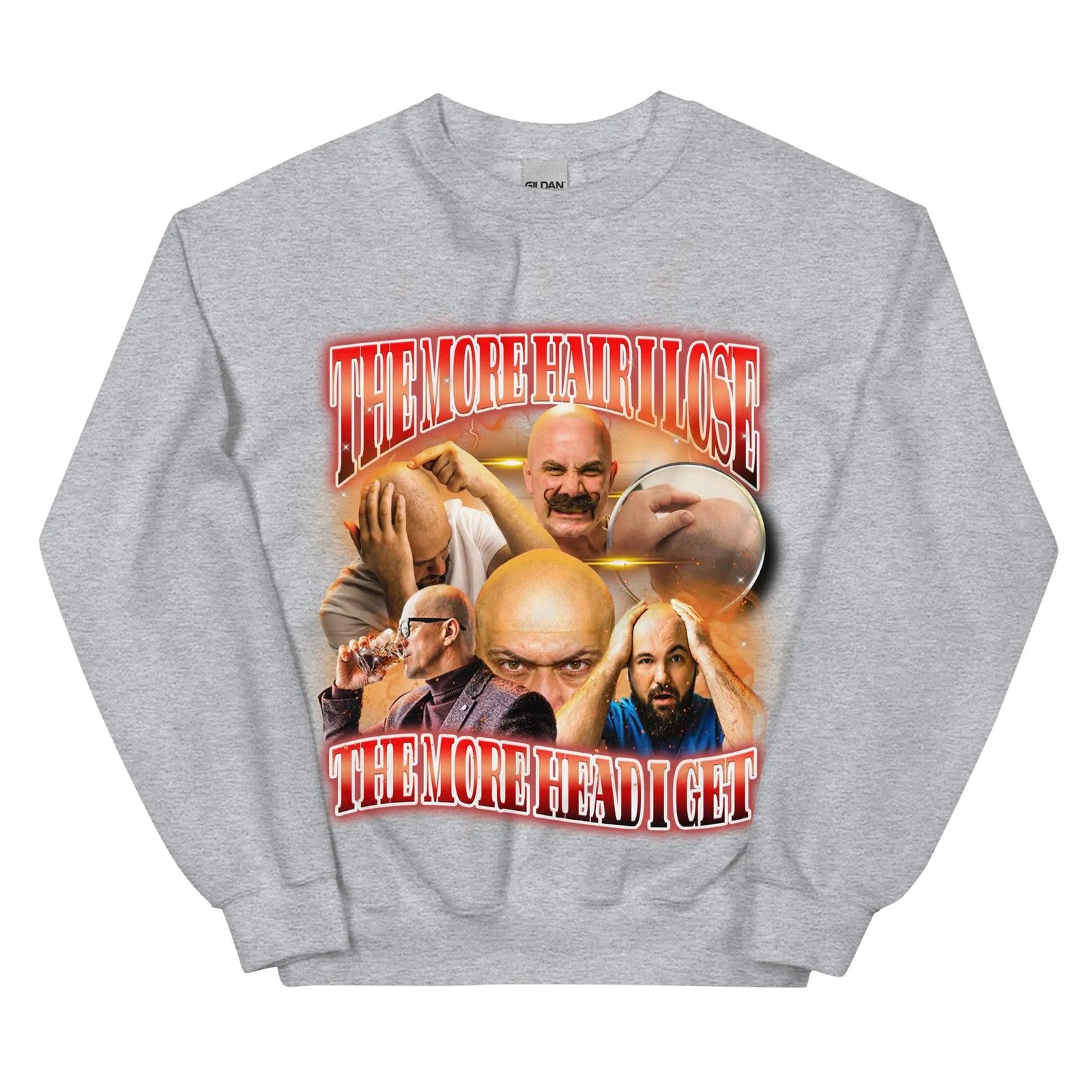 The More Hair I Lose The More Head I Get Sweatshirt - Orbital Clothing