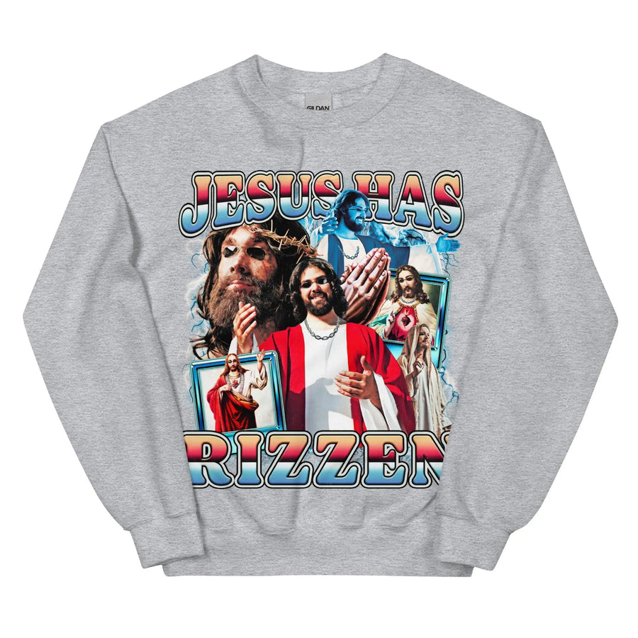 Jesus Has Rizzen (Updated Design) Sweatshirt - Orbital Clothing