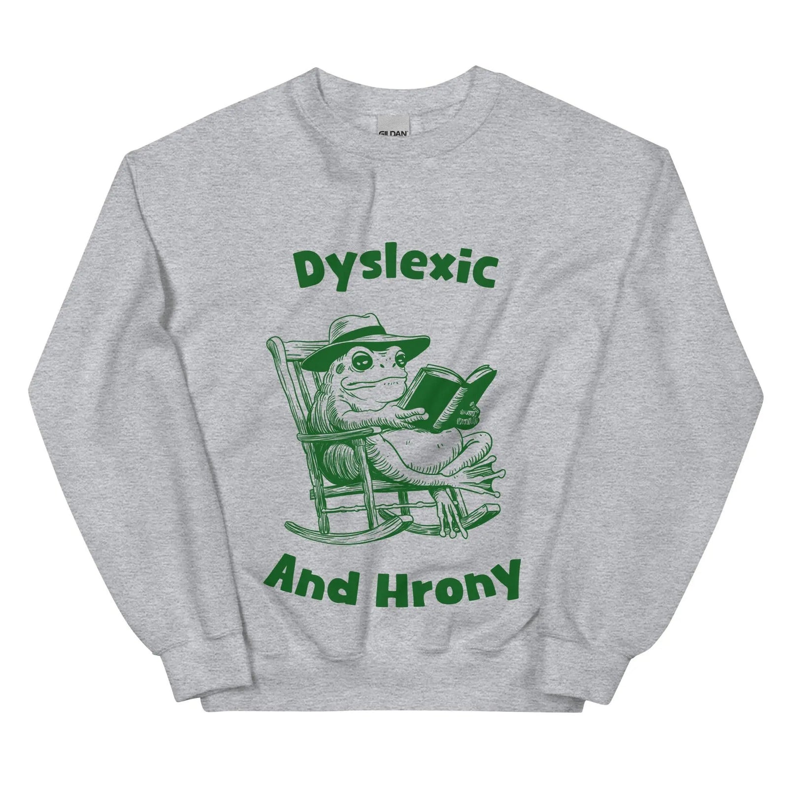 Dyslexic and Hrony sweatshirt - Orbital Clothing