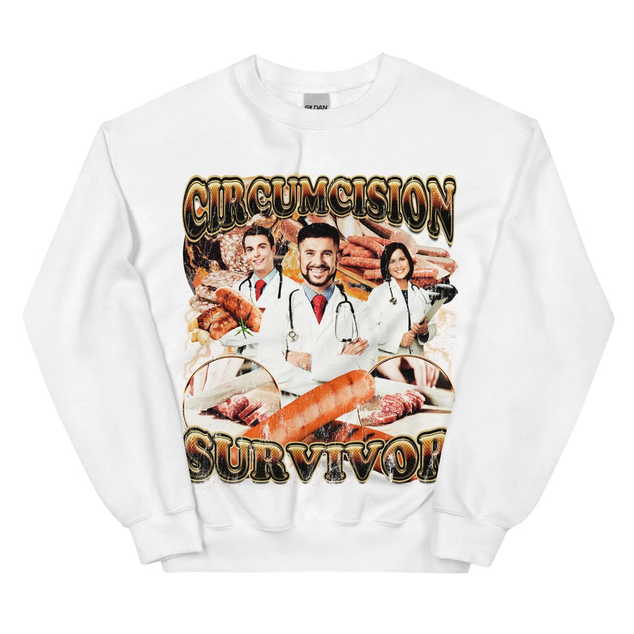 Circumcision Survivor Sweatshirt - Orbital Clothing