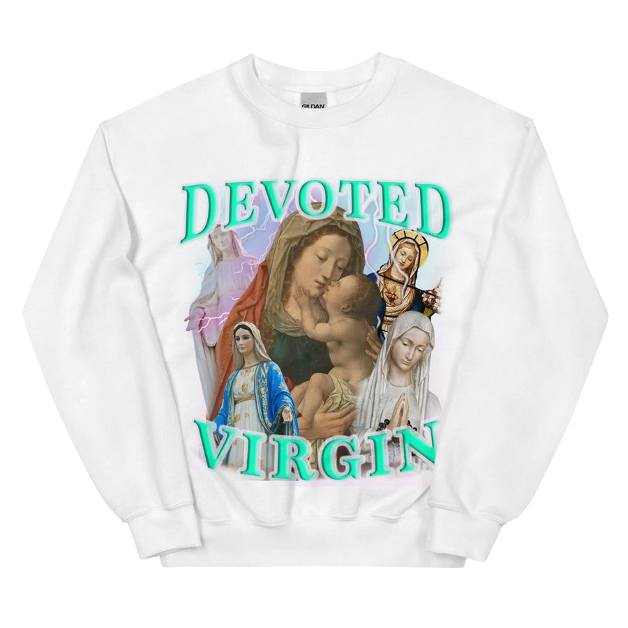 Devoted Virgin Sweatshirt - Orbital Clothing