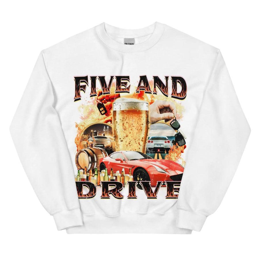 Five and Drive Sweatshirt - Orbital Clothing