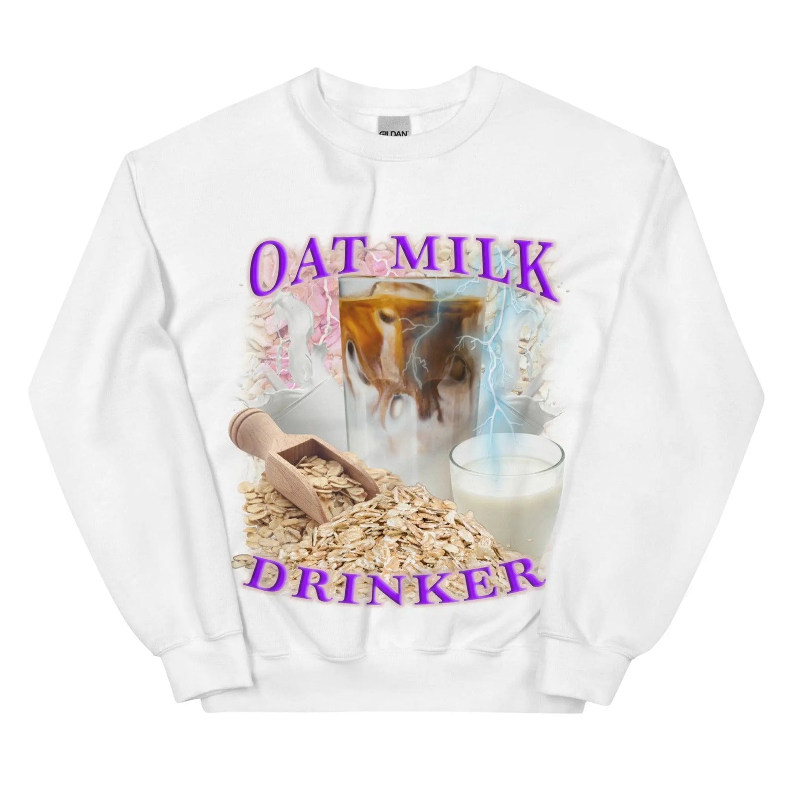 Oat Milk Drinker Sweatshirt - Orbital Clothing