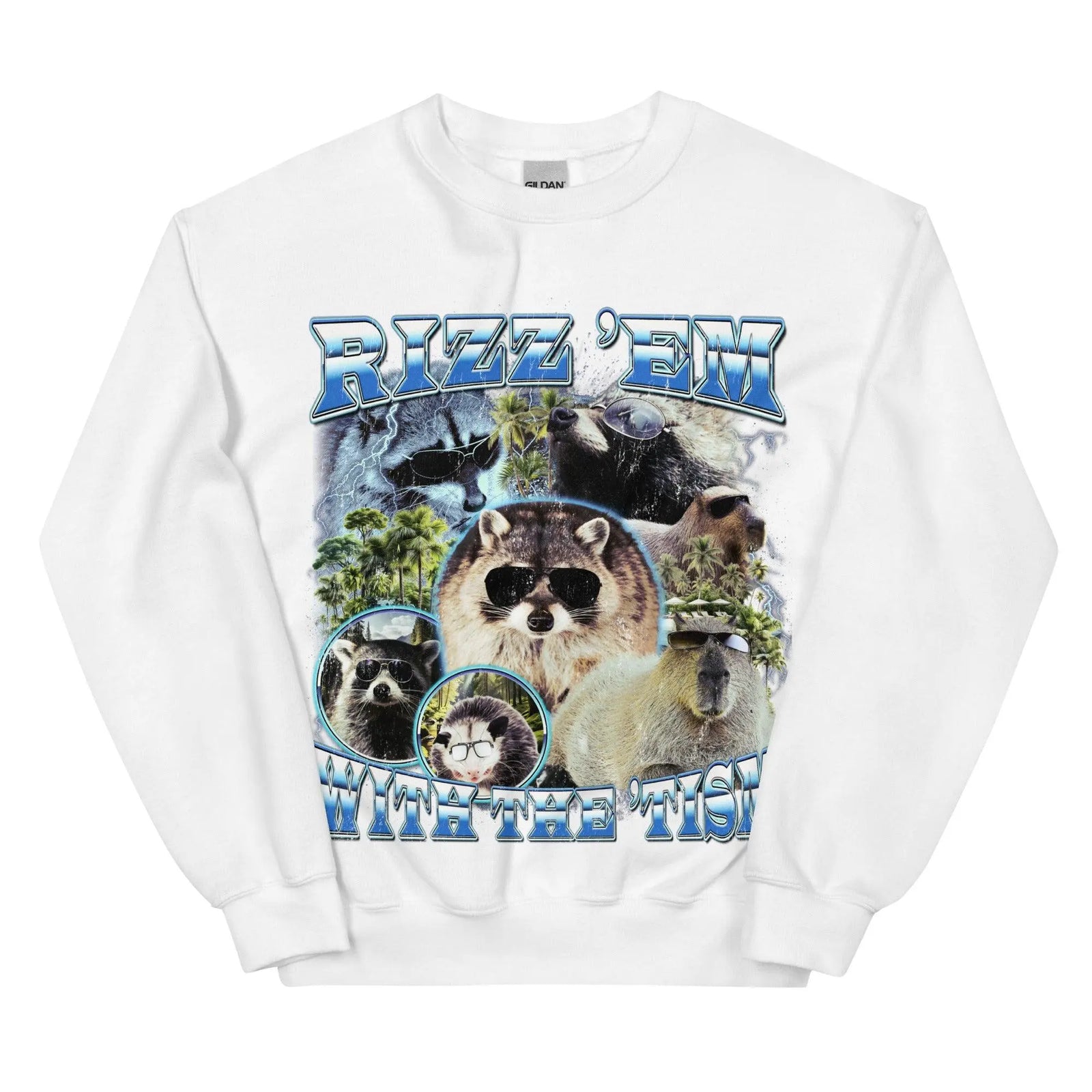 Rizz 'em with the 'tism Sweatshirt - Orbital Clothing