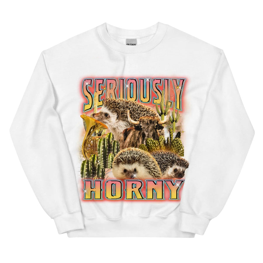 Seriously Horny Sweatshirt - Orbital Clothing