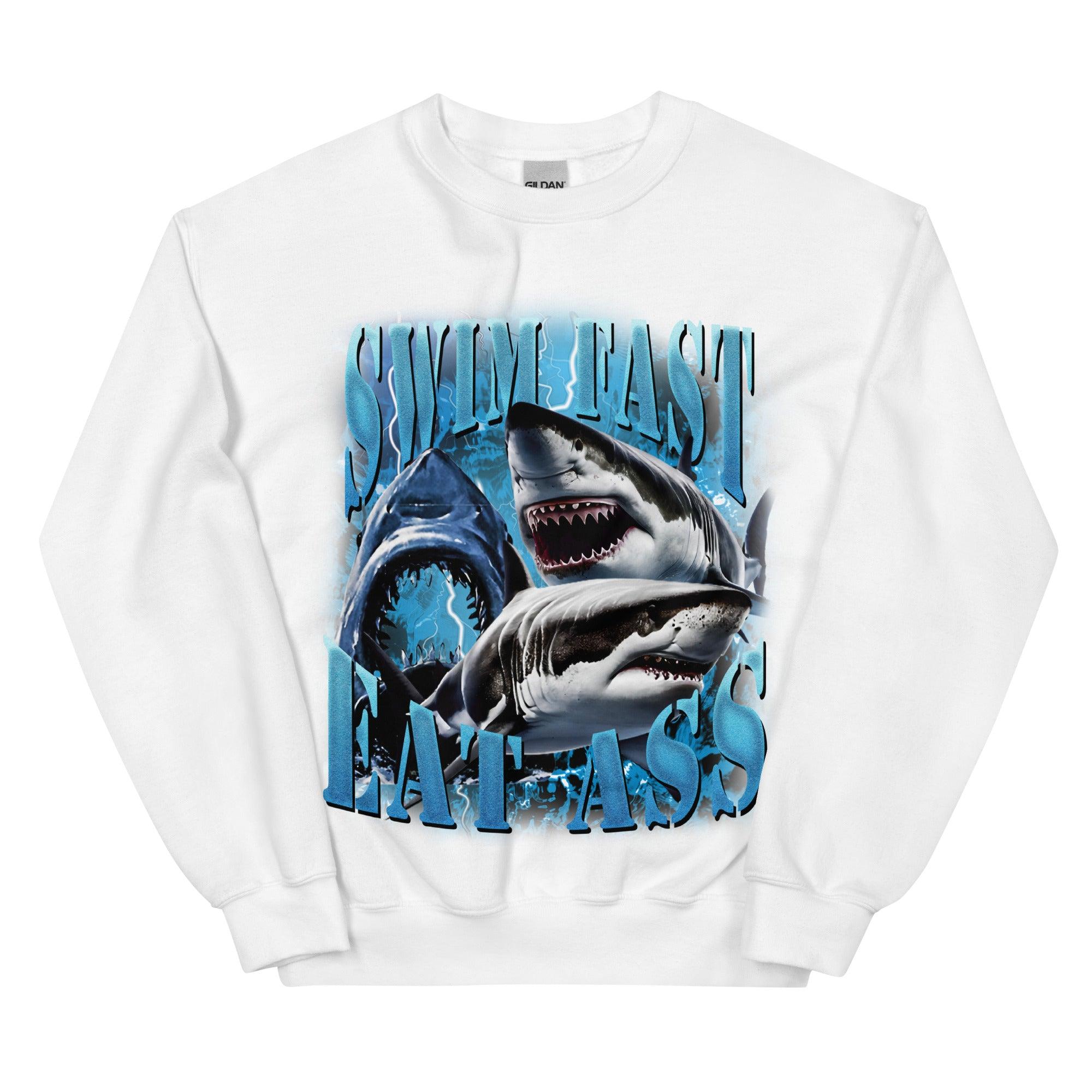 Swim Fast Eat Ass Sweatshirt - Orbital Clothing