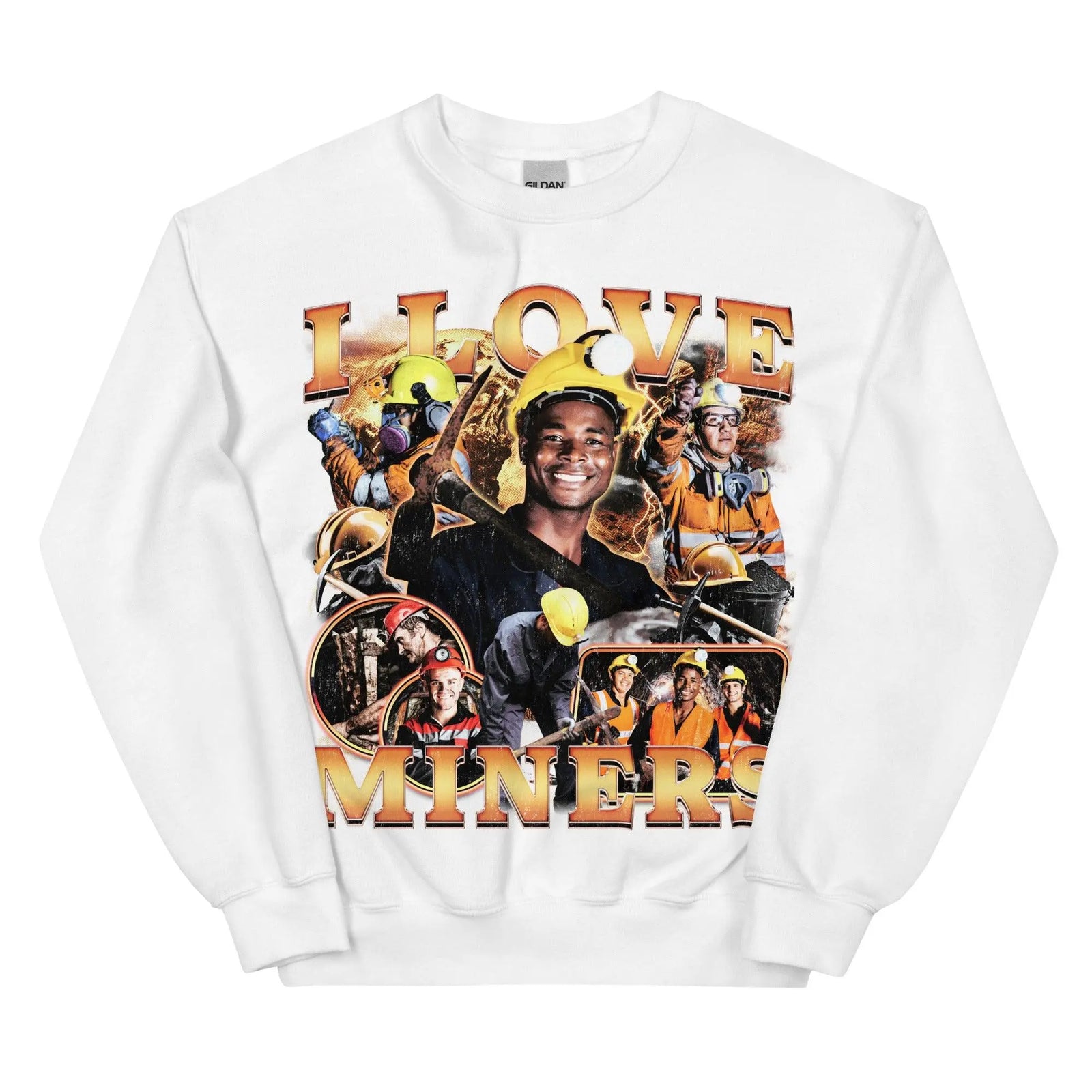 I Love Miners (Updated Design!) Sweatshirt - Orbital Clothing