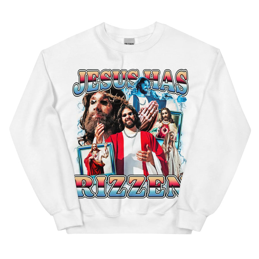 Jesus Has Rizzen (Updated Design) Sweatshirt - Orbital Clothing